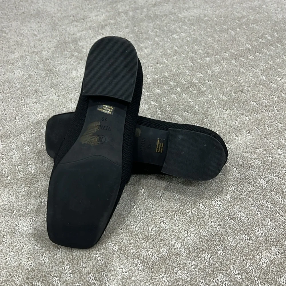 Vivaia square toe block heel loafer - pristine.  Size 9 - Picture 5 of 12